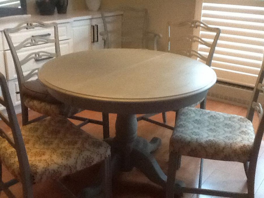 Dining Room Set,,painted With Annie Sloan Chalk Paint ..