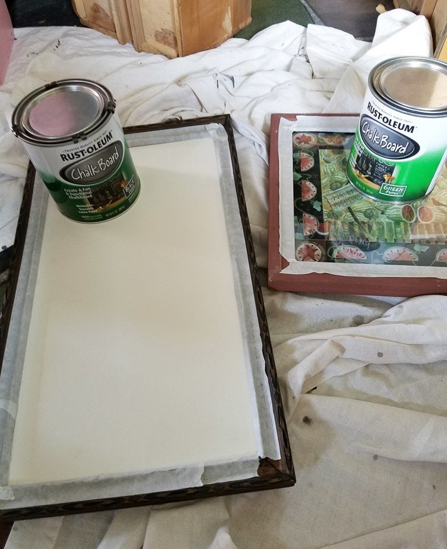 Diy Chalkboard Frame Rustoleum Chalk Paint Reers