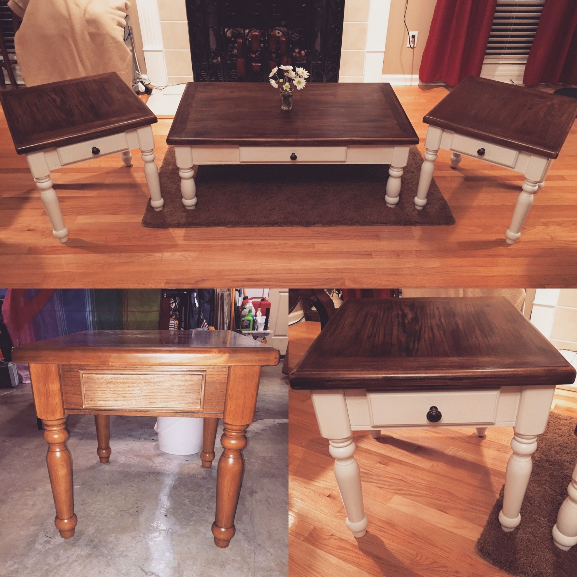 Diy Endtable And Coffee Table~ Minwax Wood Stain Dark ..