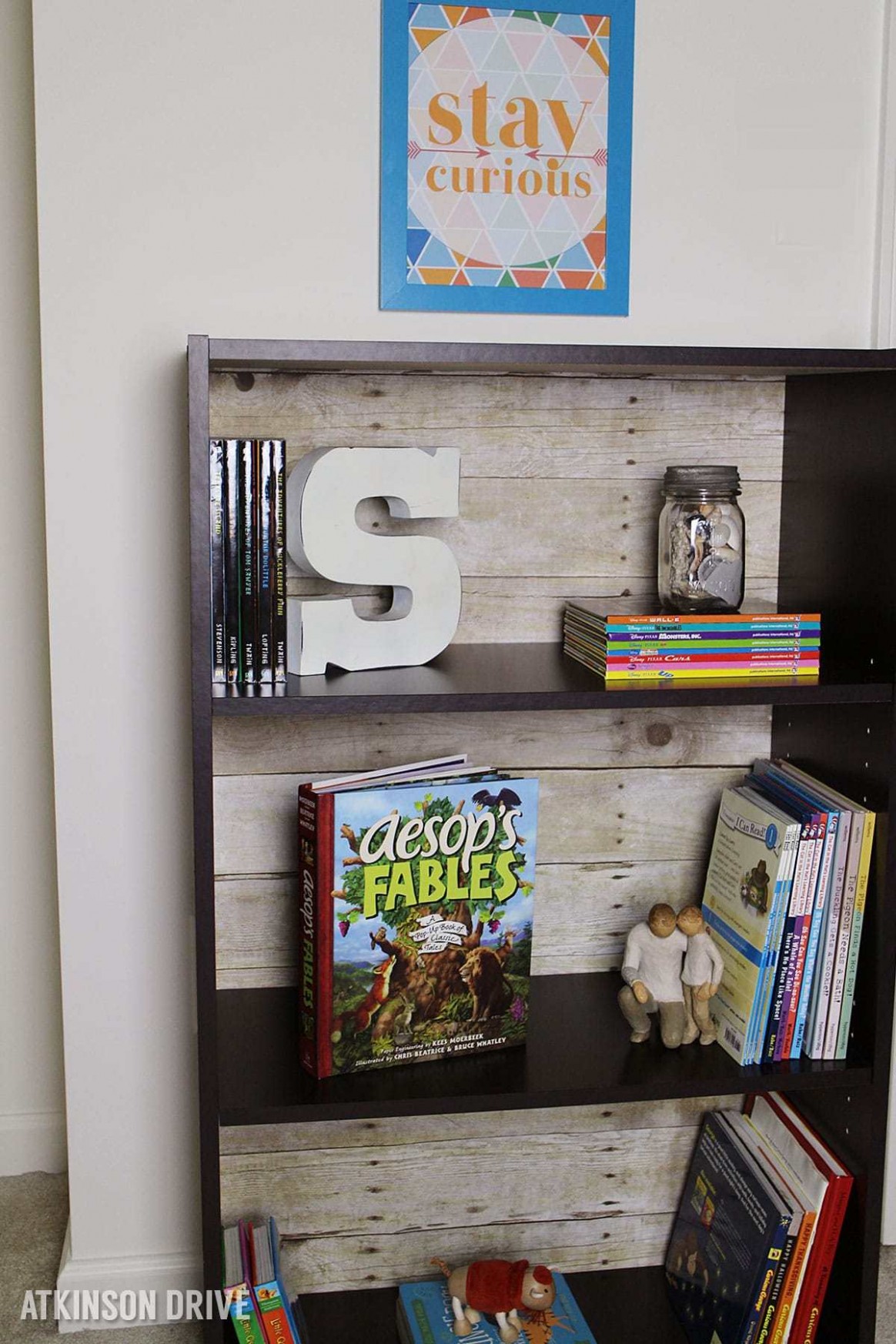 Diy Faux Wood Backed Bookcase | Page 9 Of 9 | Atkinson Drive Hobby Lobby Furniture Bookcase