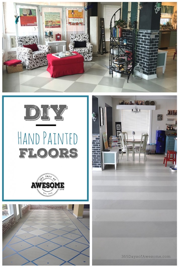 Diy Hand Painted Floors Using Annie Sloan Chalk Paint: French ..