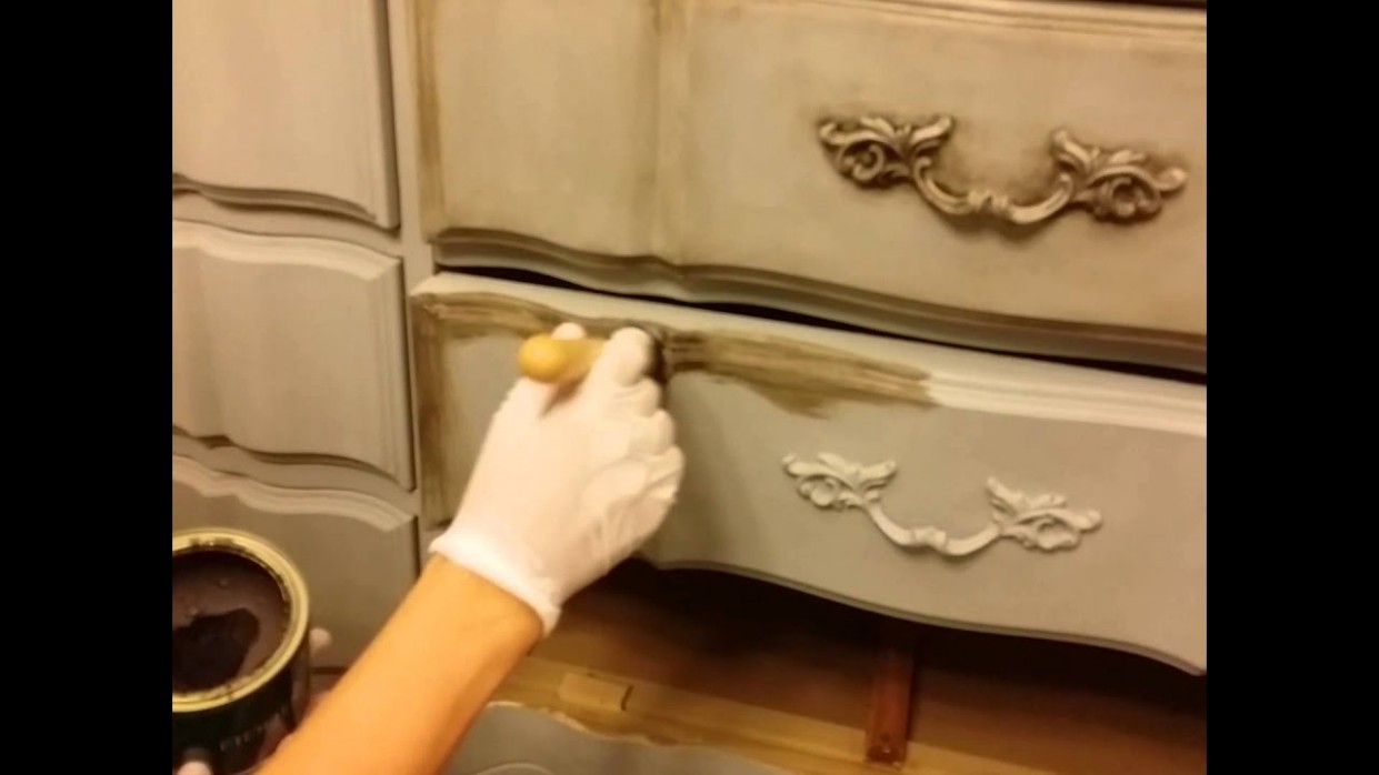 Diy How To Dark Wax Chalk Painted Furniture How To Use Chalk Paint On Painted Wood