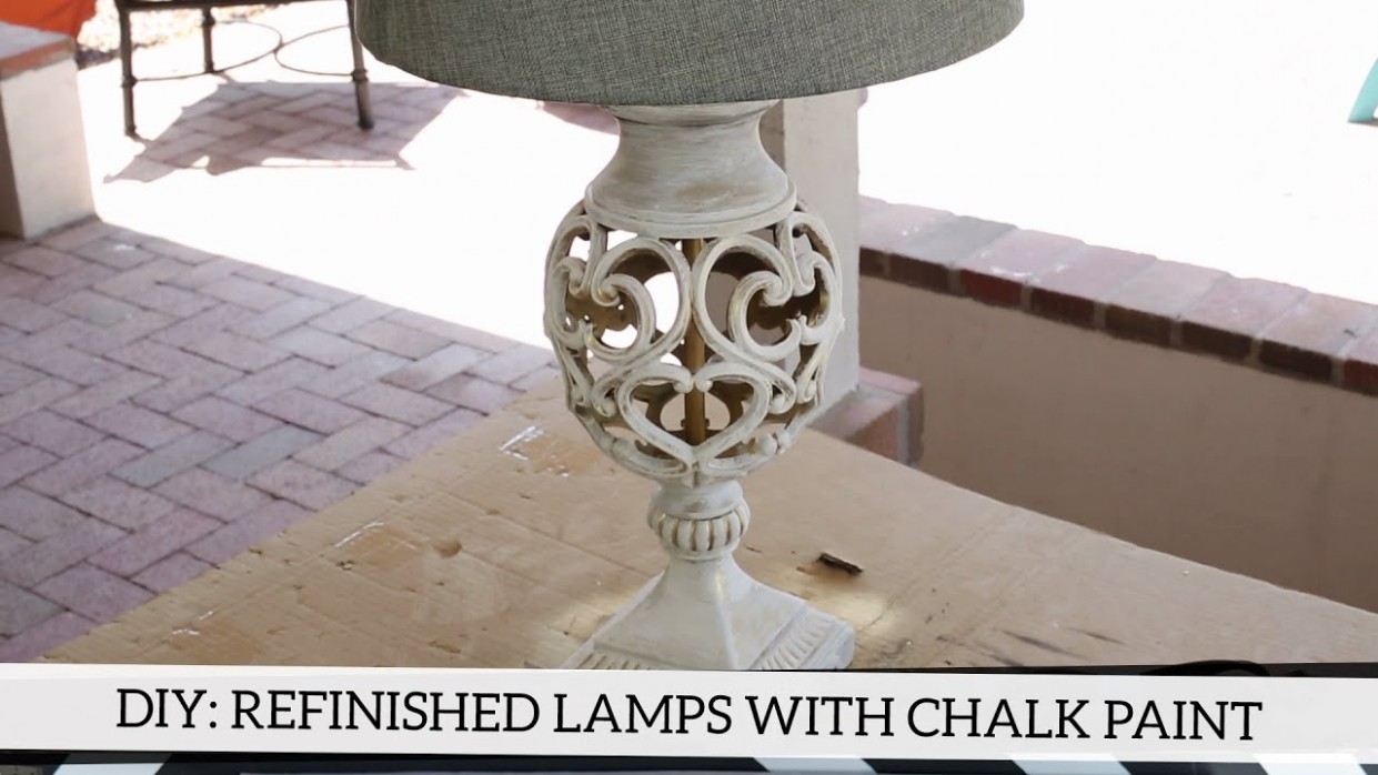 Diy: Refinished Lamps With Annie Sloan Chalk Paint Can U Use Chalk Paint On Metal