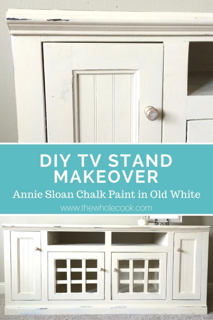 Diy Tv Stand Makeover | Annie Sloan Chalk Paint In Old White The ..