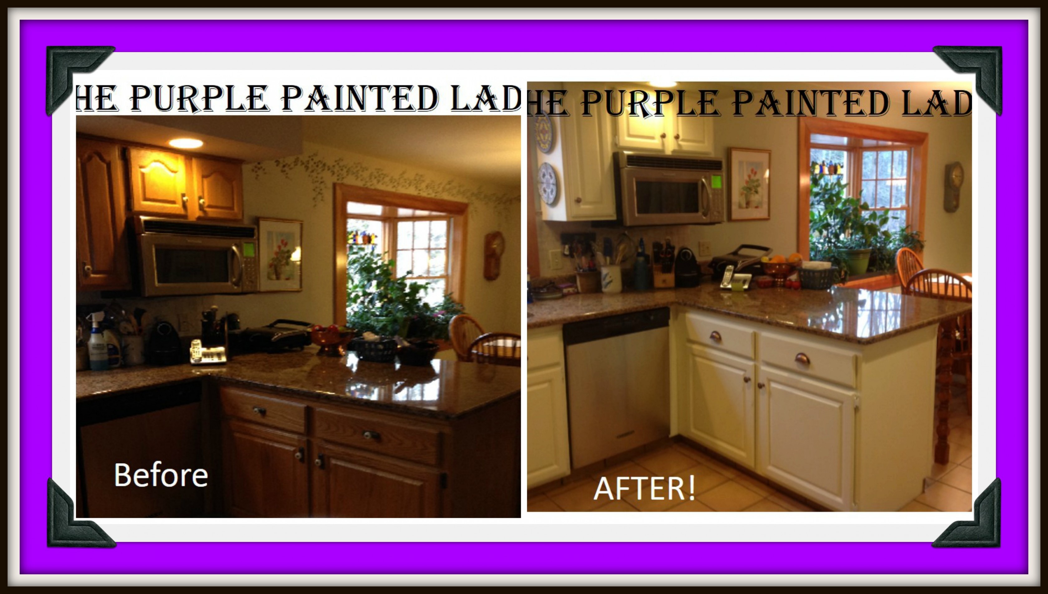 Do Your Kitchen Cabinets Look Tired? | The Purple Painted Lady Annie Sloan Chalk Paint Kitchen Table Ideas