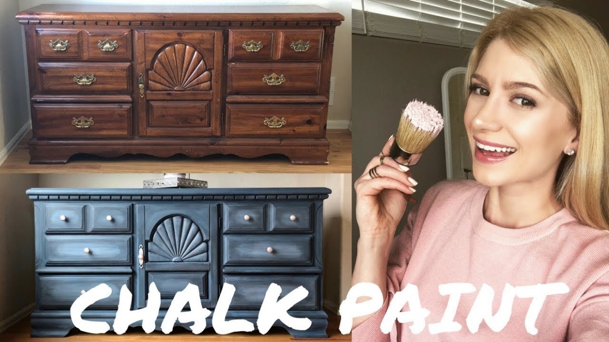 Dresser Makeover How To Layer And Blend W/ Annie Sloan Chalk Paint Furniture Painted With Annie Sloan Chalk Paint Graphite