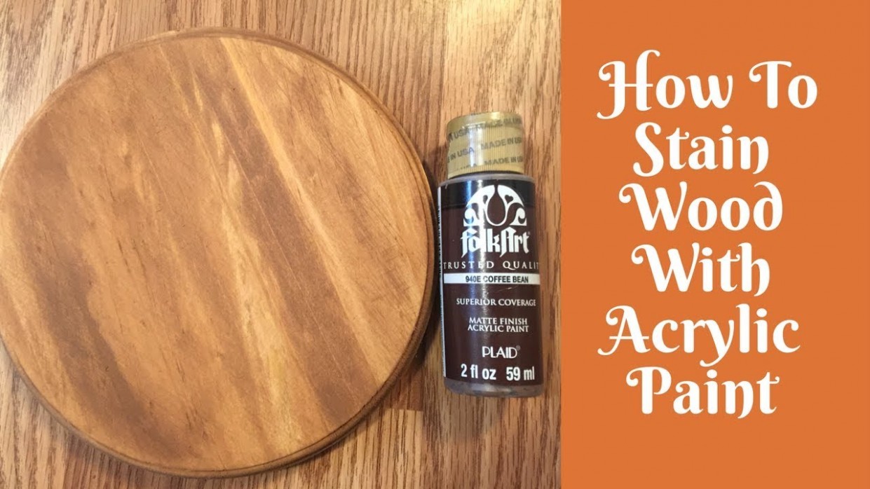 Everyday Crafting: How To Stain Wood With Acrylic Paint And Baby Wipes Can You Use Acrylic Paint On Chalk Paint
