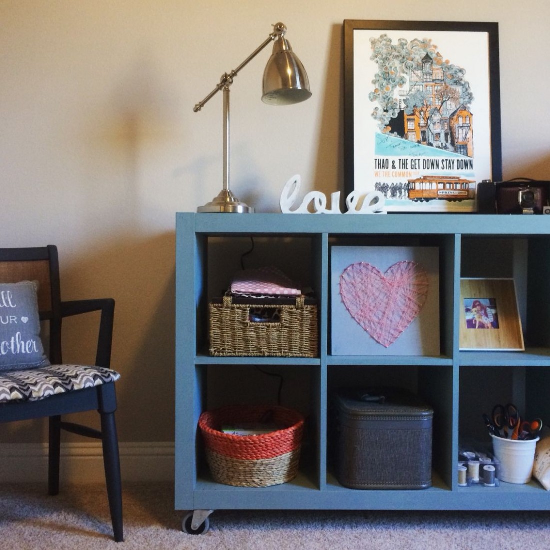 Expedit Ikea Bookshelf Painted Duck Egg Blue With Annie Sloan ..