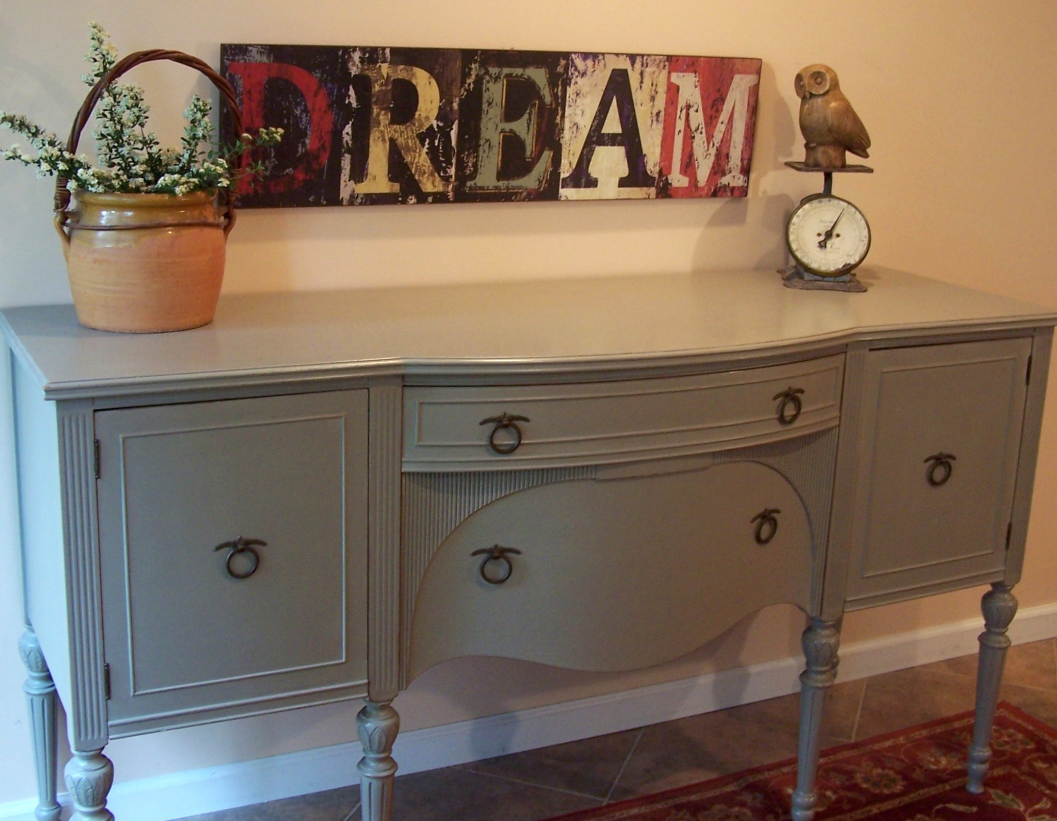 Federal Buffet In French Linen | Urban Farmhouse Finishes Annie Sloan Chalk Paint Colours French Linen
