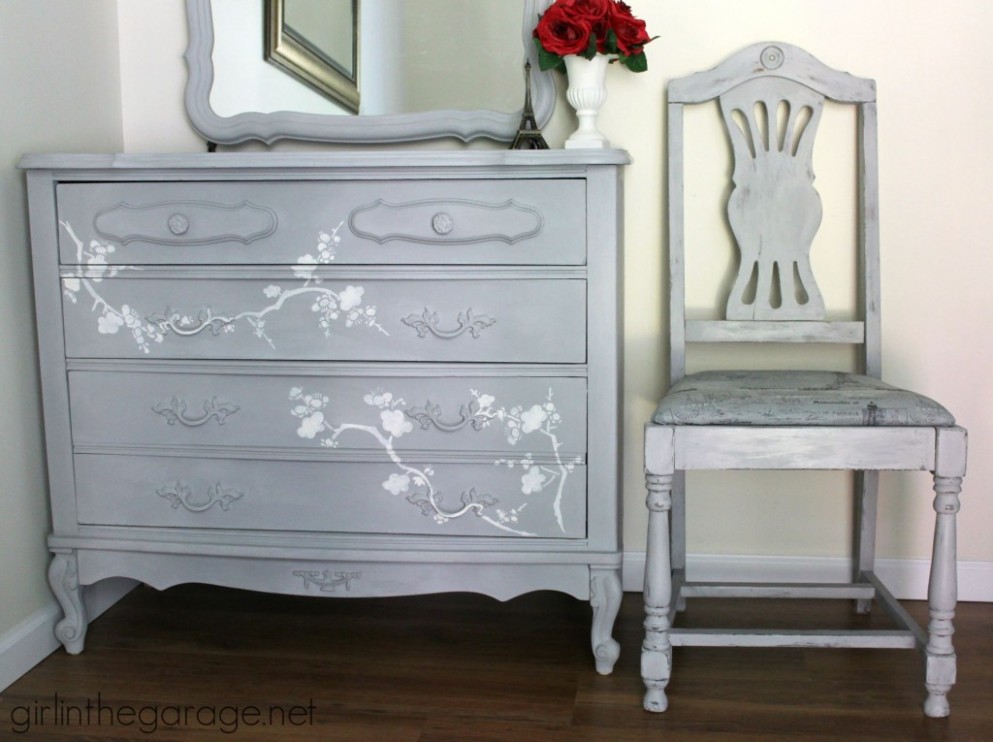 French Chair Makeover In Paris Grey Girl In The Garage Hobby Lobby Annie Sloan Chalk Paint