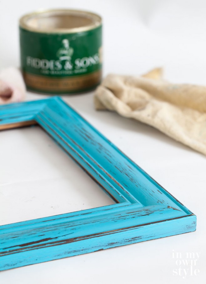 Fridge Art Gets Framed | In My Own Style Can You Paint Over Chalk Paint Wax