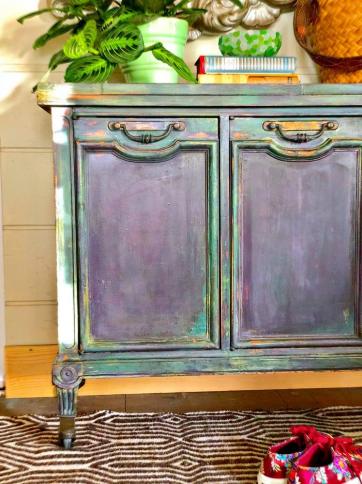 Frozen Paint Finish; How To Layer And Blend Color | Debis Design Diary Hobby Lobby Furniture Paint