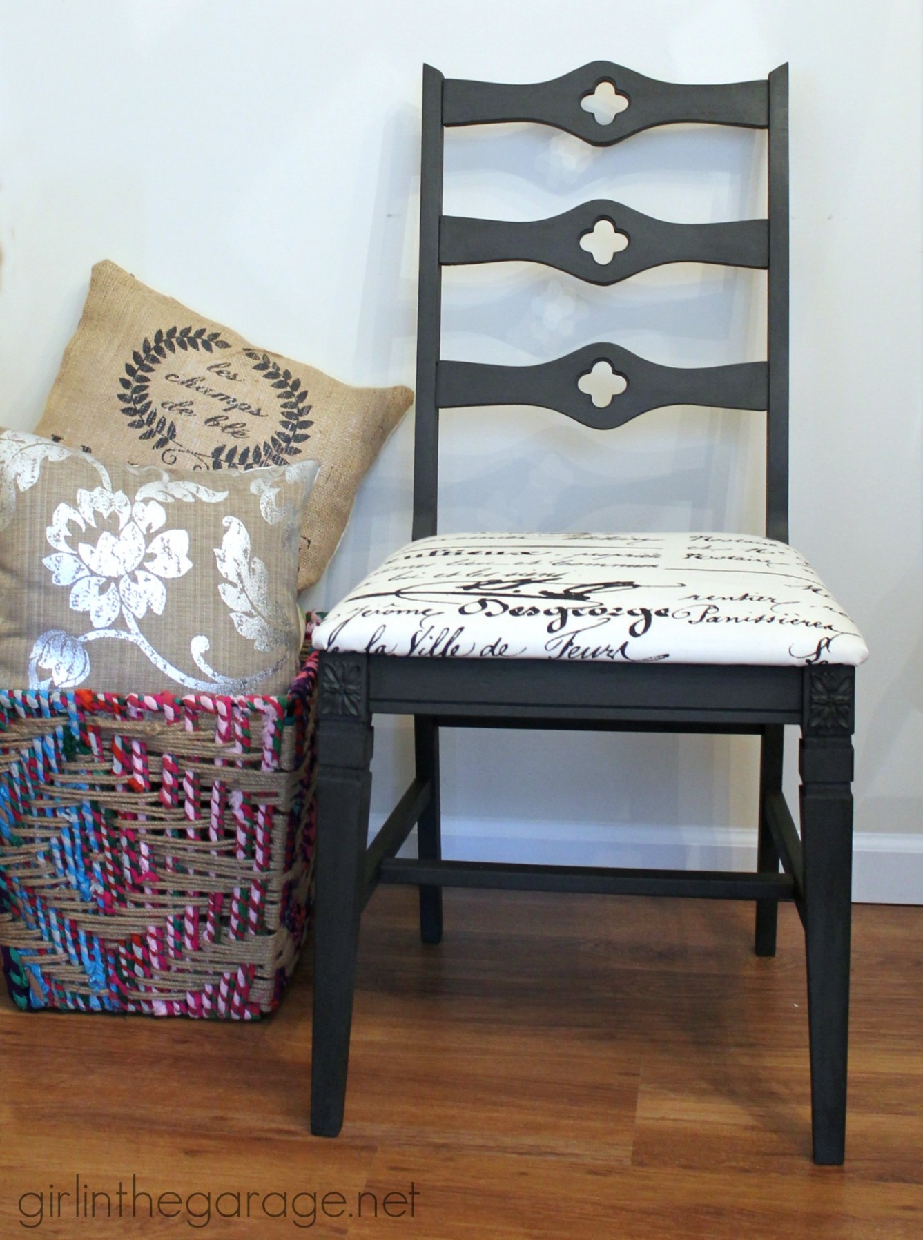 Graphite Chalk Paint Chair Makeover Annie Sloan Chalk Paint Graphite Furniture