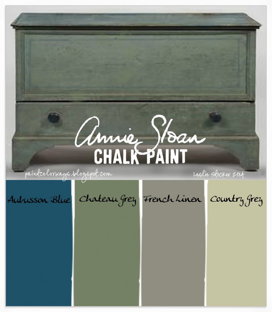 Green With A Touch Of Blue (colorways) | Annie Sloan Chalk Paint ..