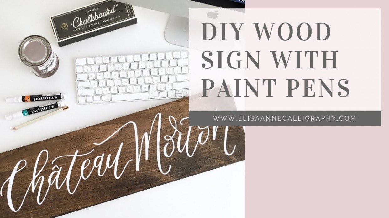 Hand Lettering Wooden Signs With Paint Pens || Diy & Tutorial How To Use Chalk Paint On Wooden Letters
