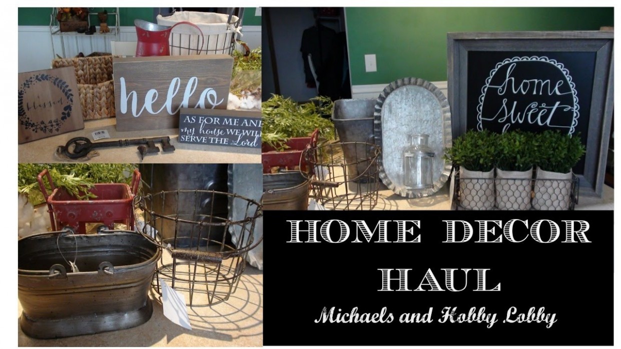 Home Decor Haul Farmhouse Style Michaels And Hobby ..