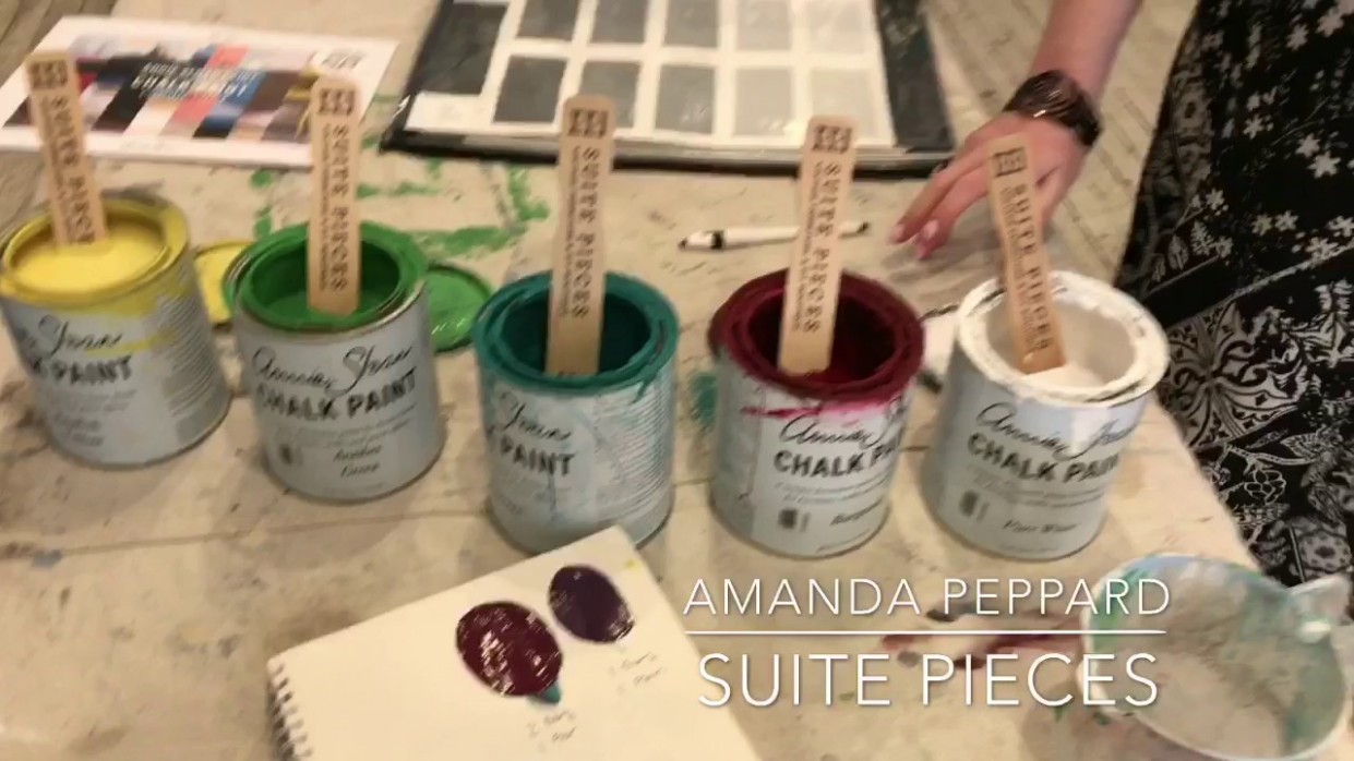 How To Easily Mix Custom Chalk Type Paint Colors Annie Sloan Chalk Paint Mixing Colors