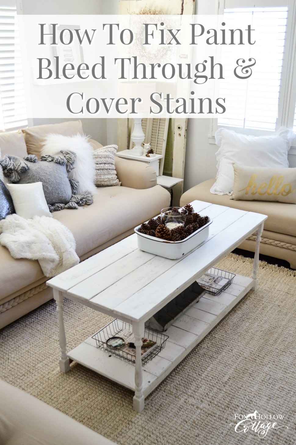 How To Fix Paint Bleed Through And Cover Stains Can You Paint Chalk Paint Over Stain