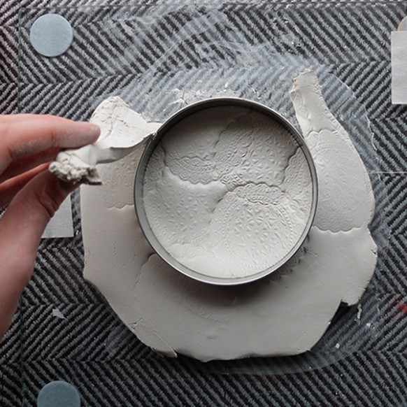 How To Make Printed Clay Coasters Hobbycraft Blog Acrylic Paint Air Dry Clay