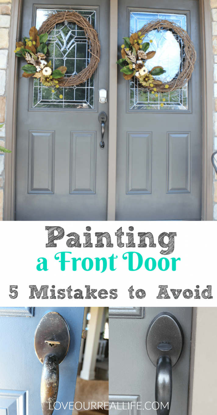 How To Paint A Front Door // 9 Mistakes To Avoid ⋆ Love Our Real Life Can You Use Chalk Paint On A Metal Door