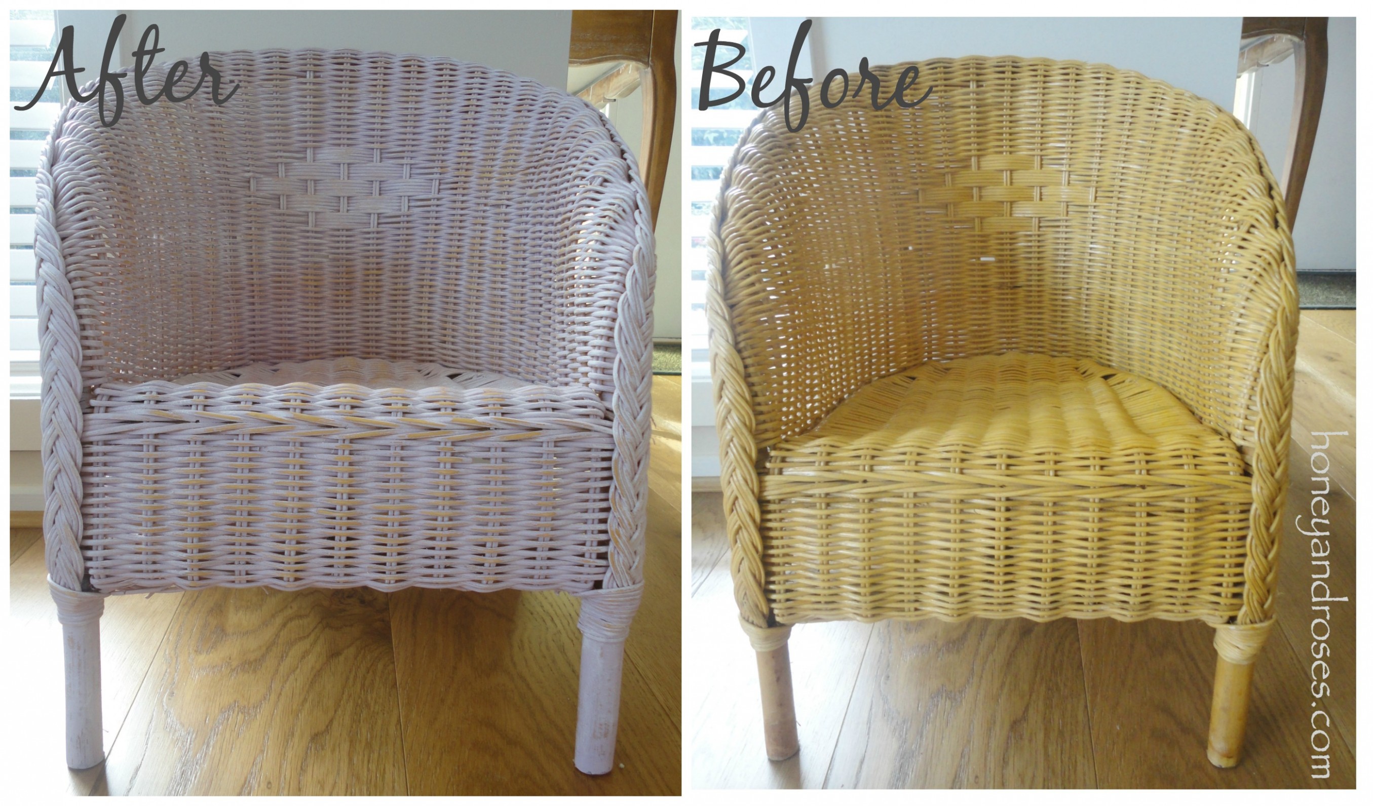 How To Paint A Wicker Chair With Chalk Paint | Honey & Roses Can You Use Chalk Paint Over Normal Paint