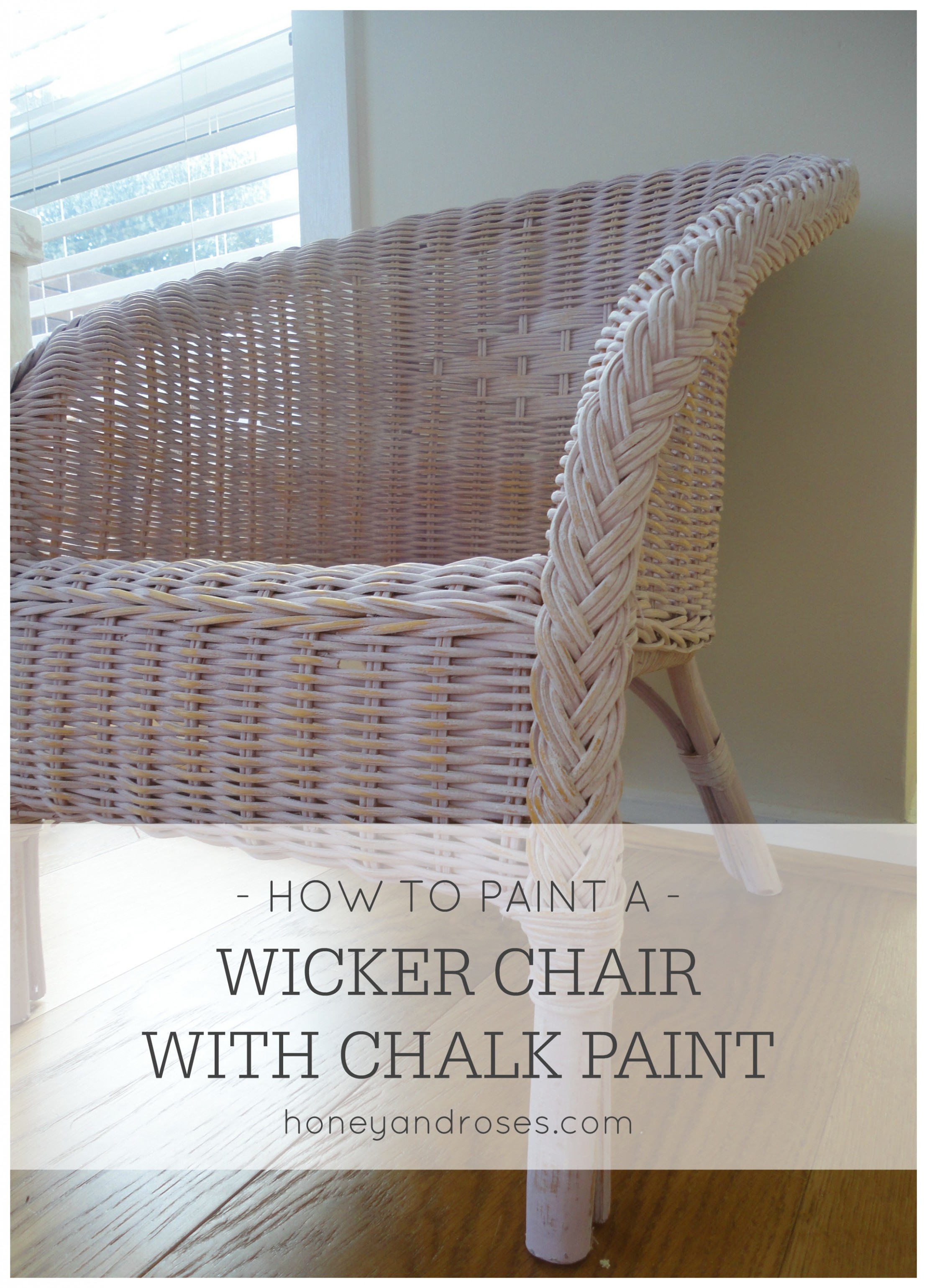 How To Paint A Wicker Chair With Chalk Paint | Honey & Roses Where To Buy Annie Sloan Chalk Paint In Melbourne Australia