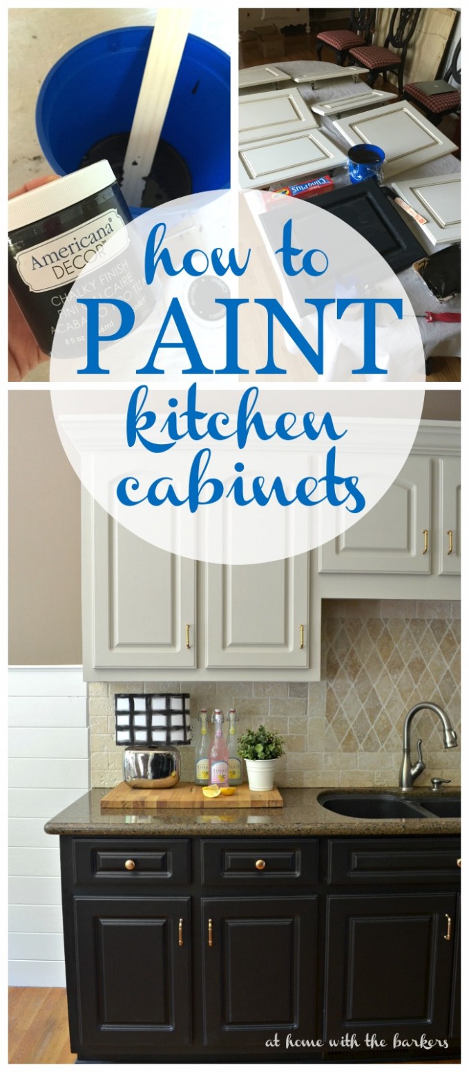 How To Paint Kitchen Cabinets At Home With The Barkers Where To Buy Chalk Paint For Cabinets