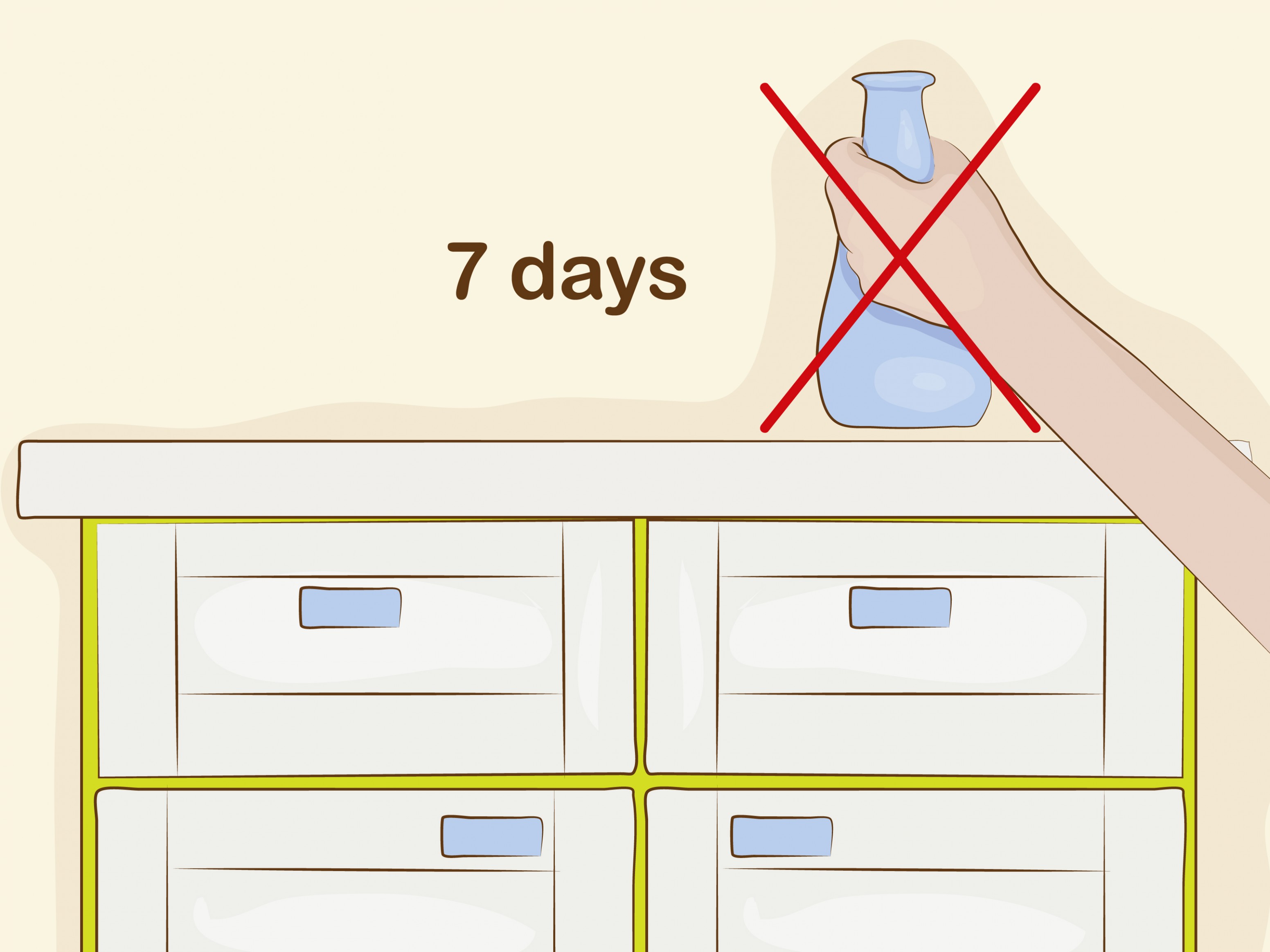 How To Paint Laminate Furniture: 10 Steps (with Pictures) How To Chalk Paint Wood Veneer
