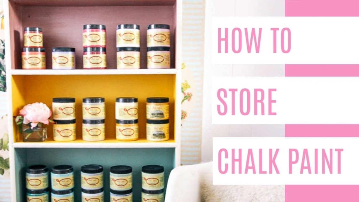 How To Store Chalk Paint And Supplies At Home With Ashley Chalk Paint Stores Near Me