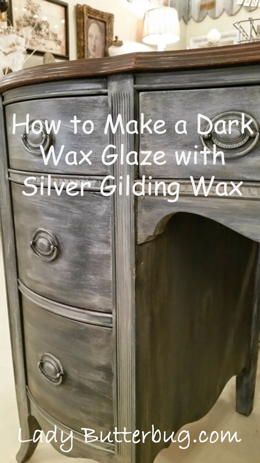 How To Turn Annie Sloan's Dark Wax Into A Glaze Can I Paint Over Chalk Paint And Wax