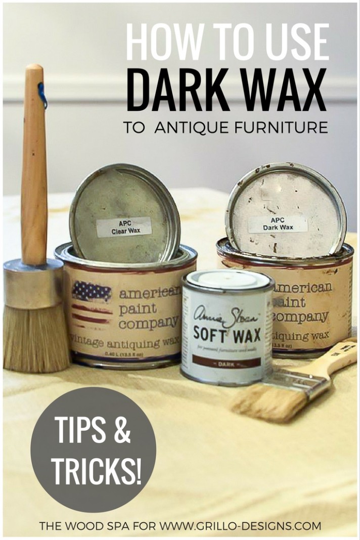 How To Use Dark Wax To Antique Furniture • Grillo Designs Can You Use Latex Paint Over Chalk Paint