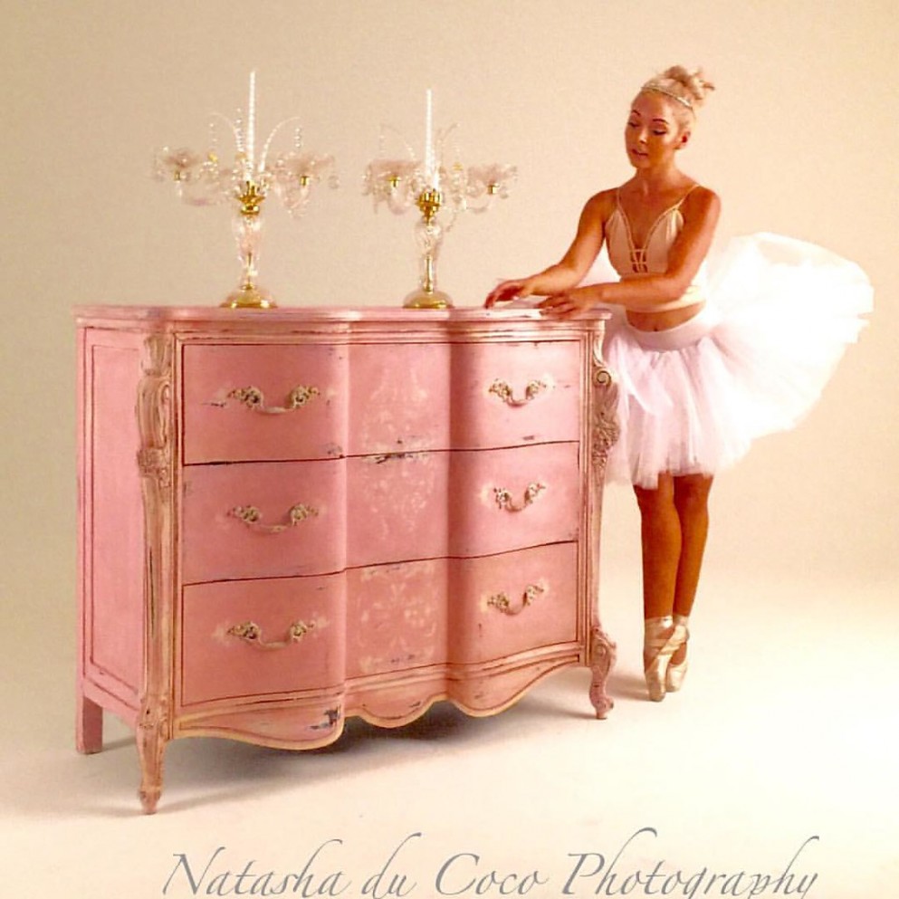 I Hand Painted This Dresser With Several Layers Of Paint Du Coco Chalk Painting Products . Main Color Cotton Candy