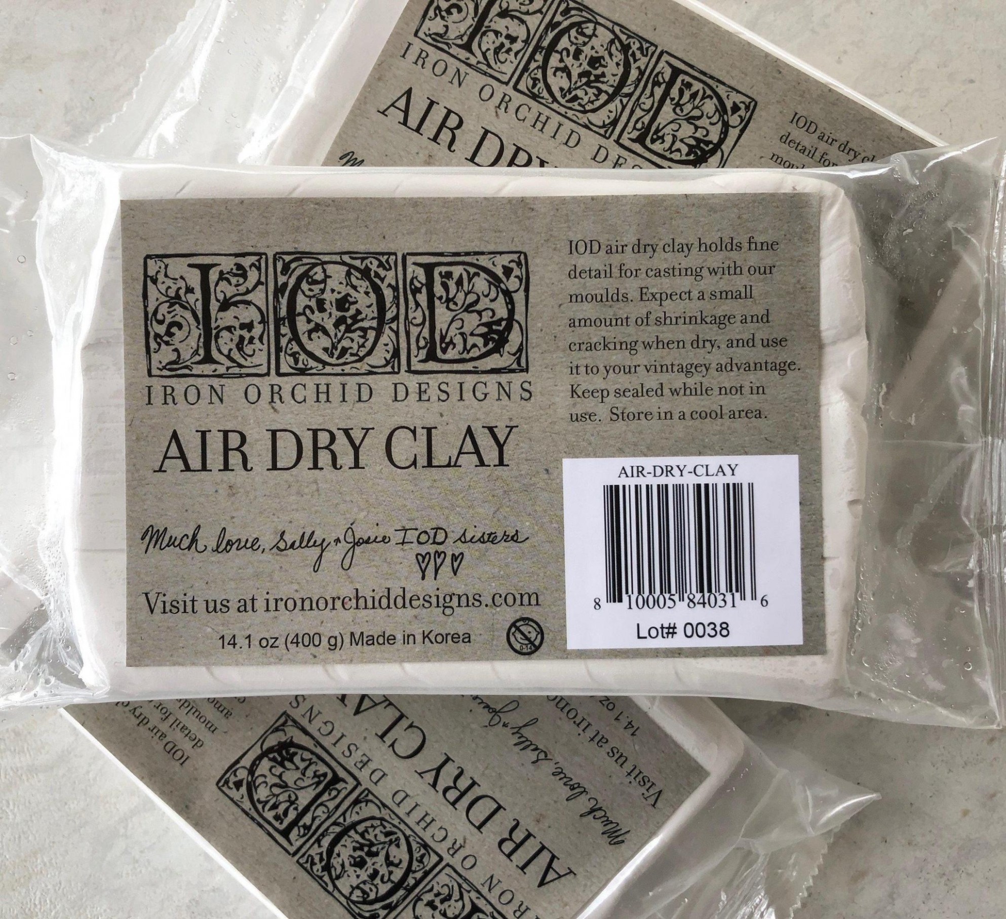 Iod Air Dry Clay By Iod Iron Orchid Designs Can You Paint Air Dry Clay While Wet