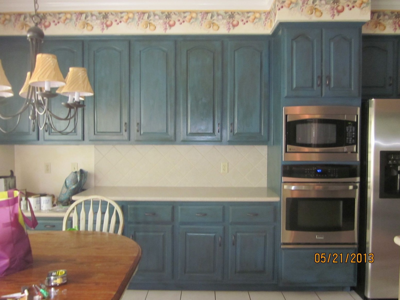 Kitchen Cabinets Painted. She Used Annie Sloan Chalk Paint ..