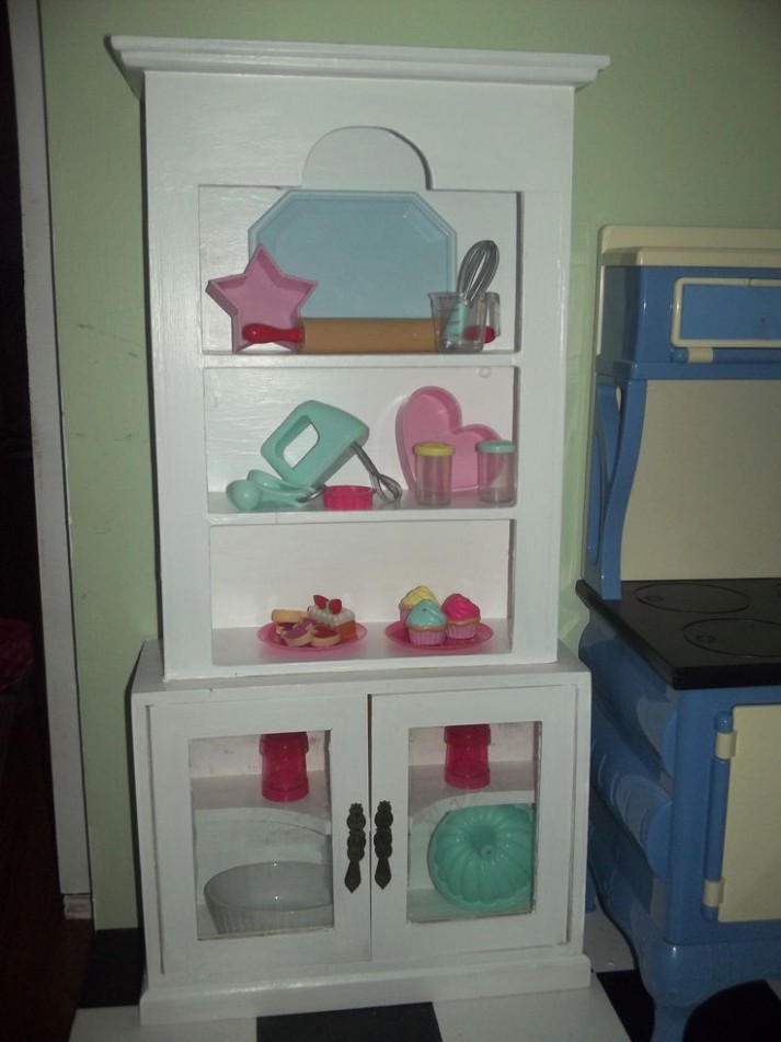Kitchen Hutch Made From Hobby Lobby Cabinet And A Goodwill ..