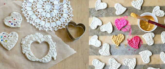 Lace Hearts (made With Air Dry Clay) Make Beautiful ..