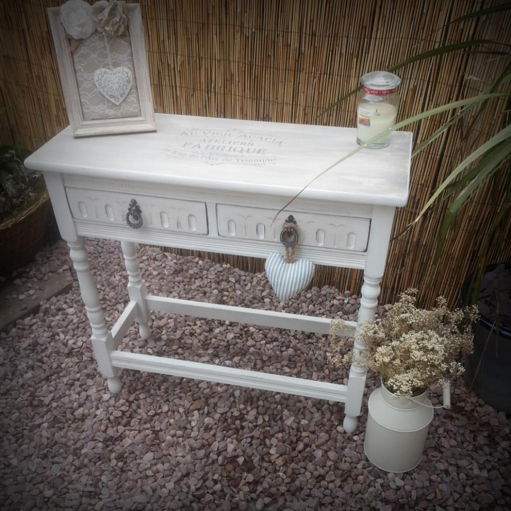 Little Bow Chic On Twitter: "cute Console Table In #anniesloan Old ..