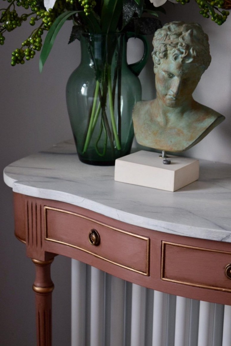Marble Paint Effect On A Radiator Cover! Jonathon Marc Mendes Annie Sloan Chalk Paint Paris Grey With Dark Wax