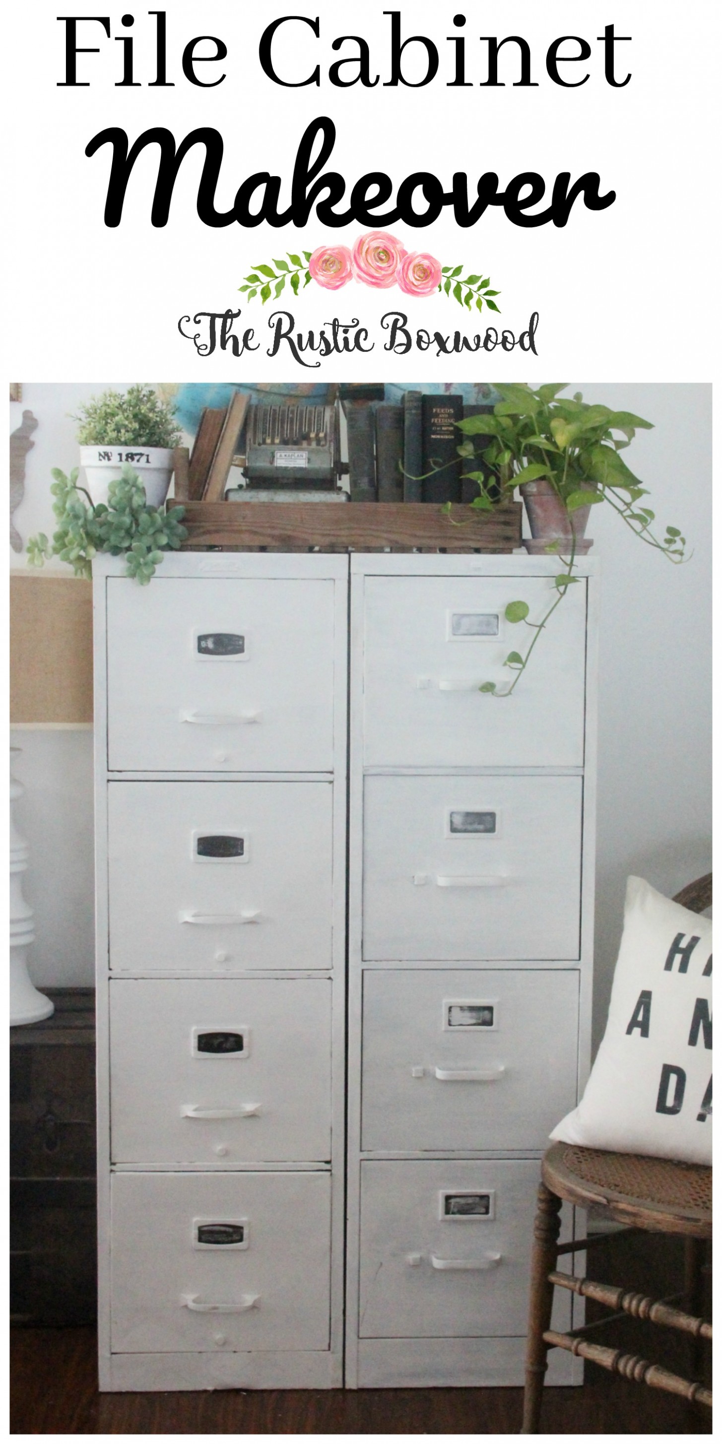 Metal File Cabinet Makeover Can You Chalk Paint Metal File Cabinet