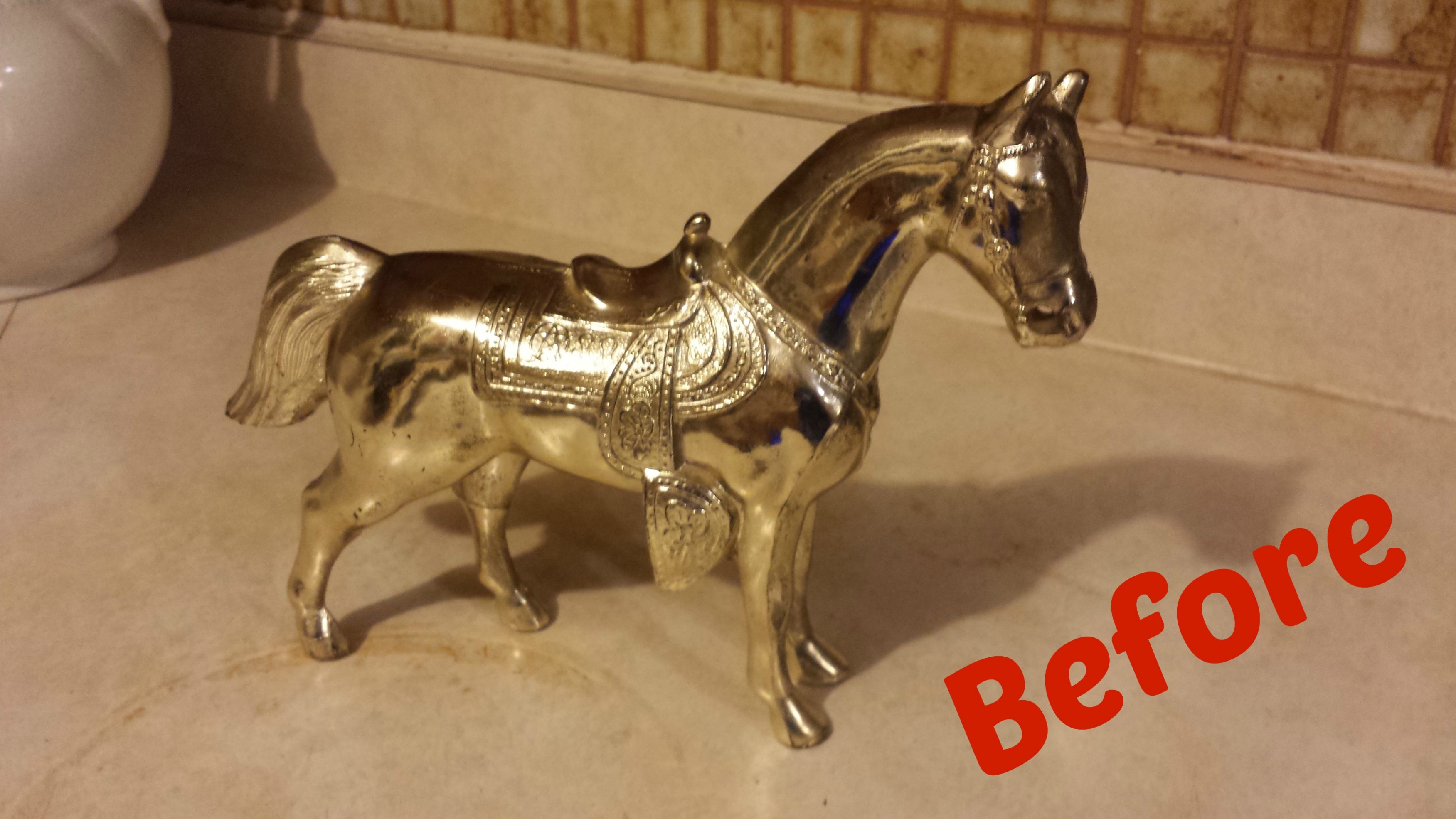 Metal Horse | 6st Time Mom Can You Use Chalk Paint On Painted Metal