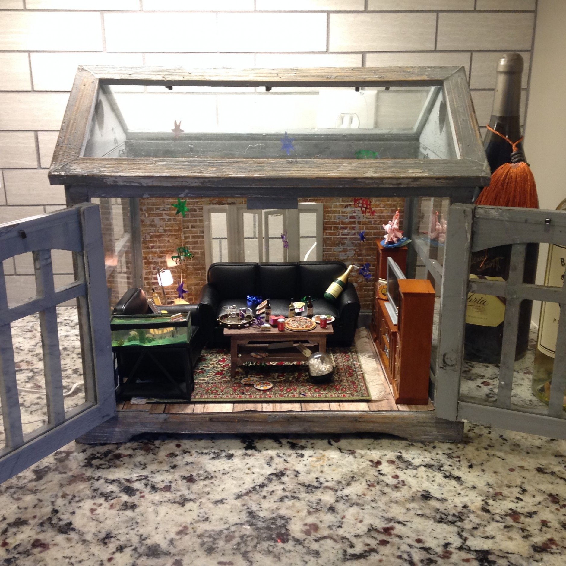 Miniature After Party Scene In A Hobby Lobby Terrarium For New ..