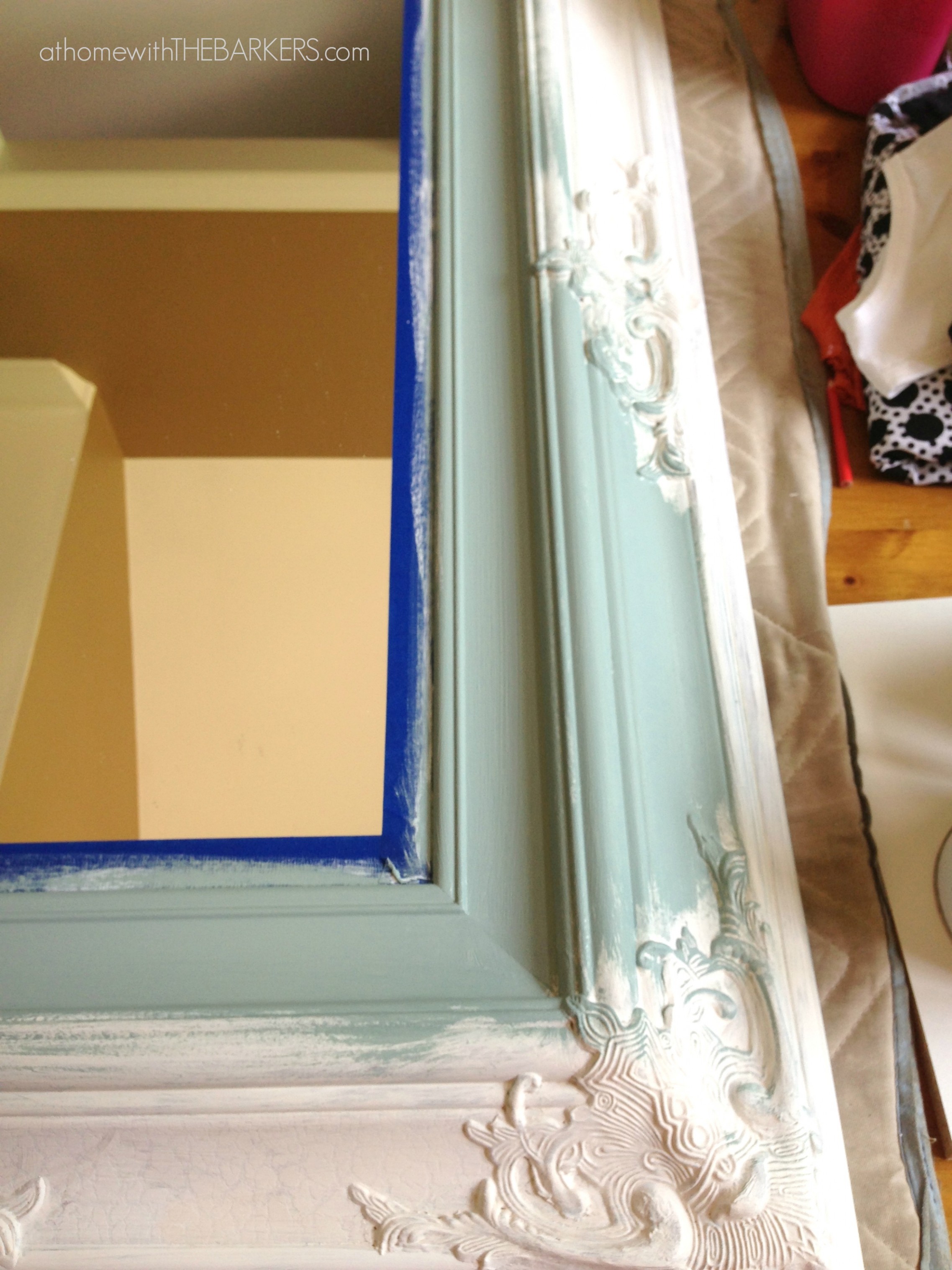 Mirror Makeover At Home With The Barkers Annie Sloan Chalk Paint Greenville Sc