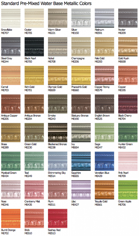 Modern Masters Metal Effects And Metallic Paints Annie Sloan Chalk Paint Palette