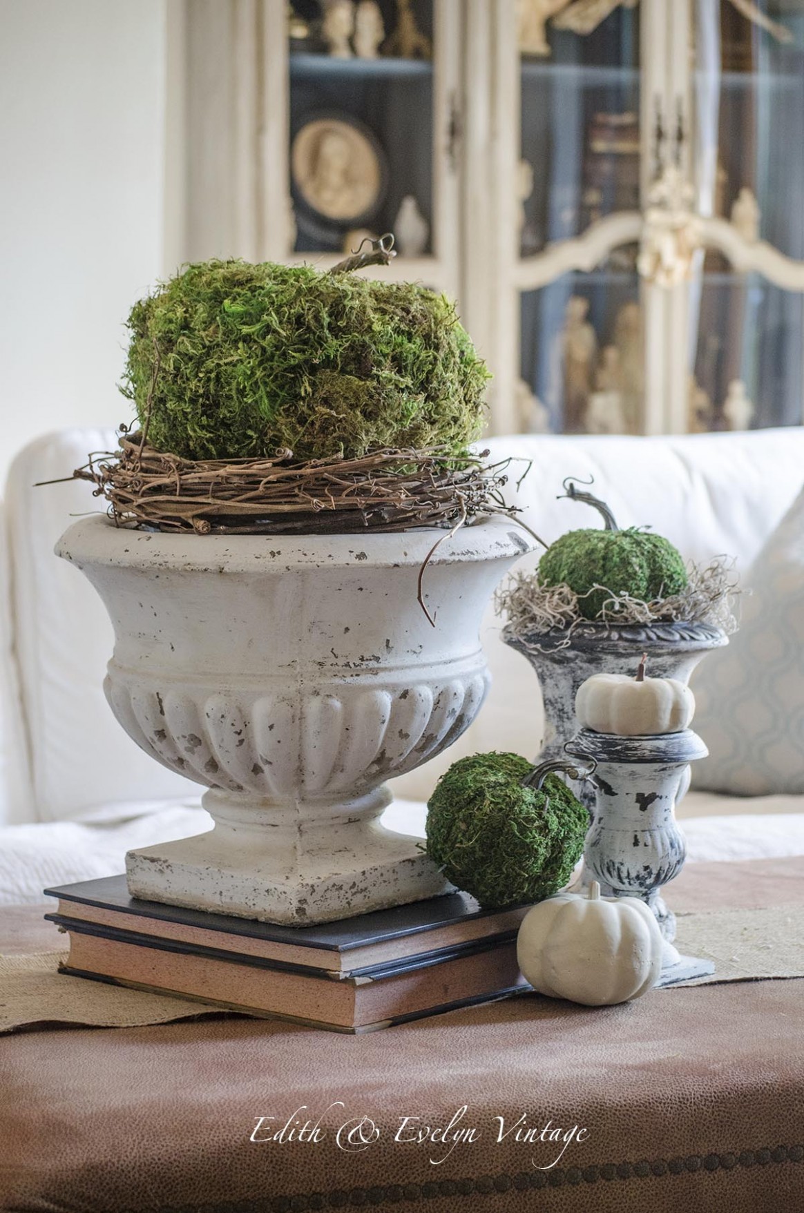 Moss Pumpkins | Make Your Own Furniture From Hobby Lobby