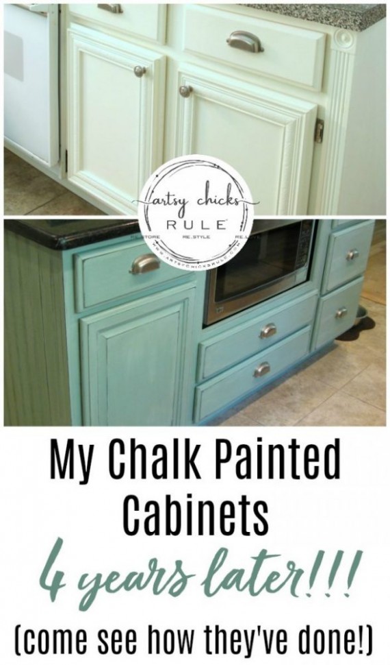 My Chalk Painted Cabinets (4 Years Later How Did They Do ..