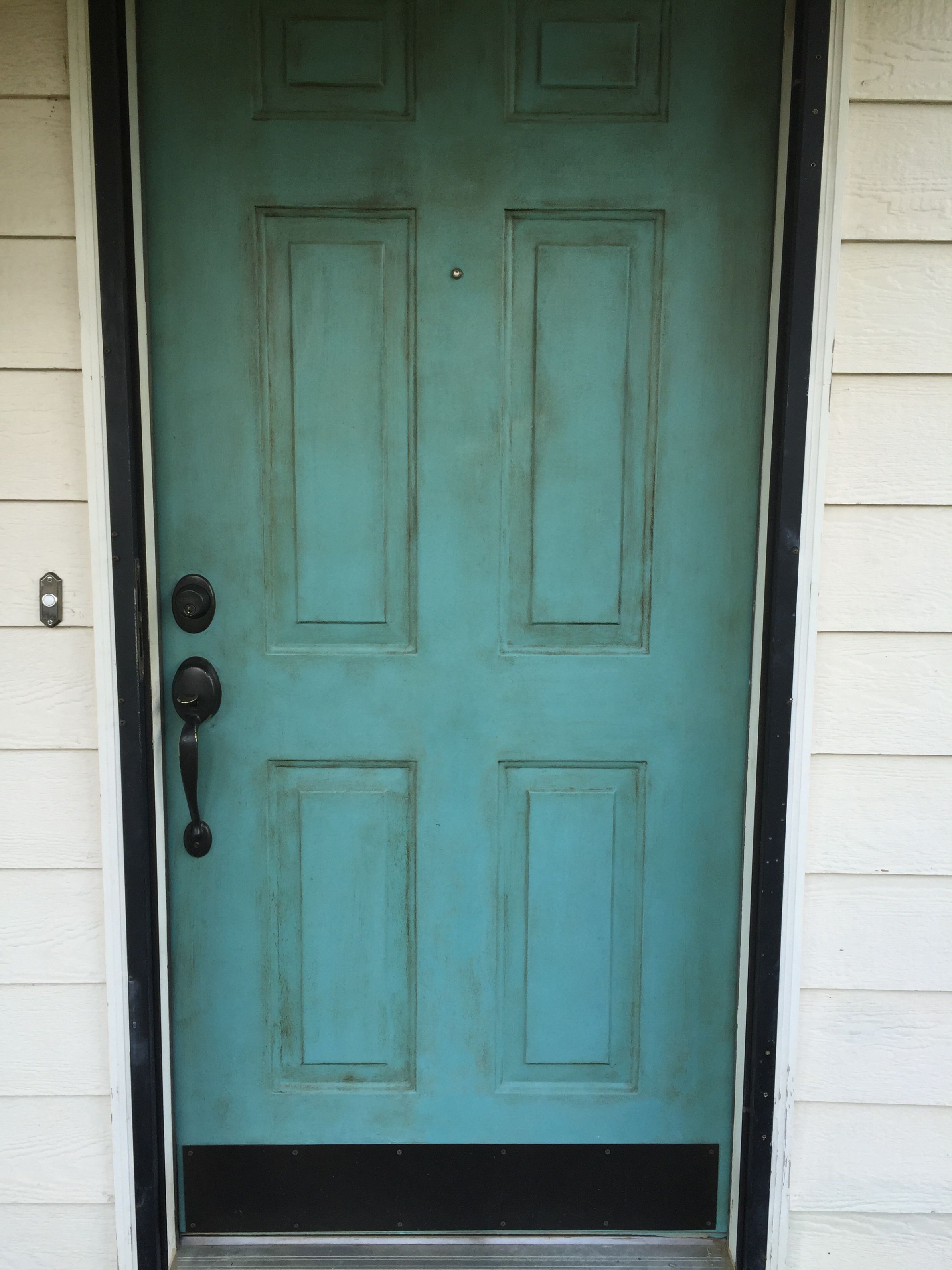 My Front Door! Annie Sloan Chalk Paint In Providence, & Then Dark ..