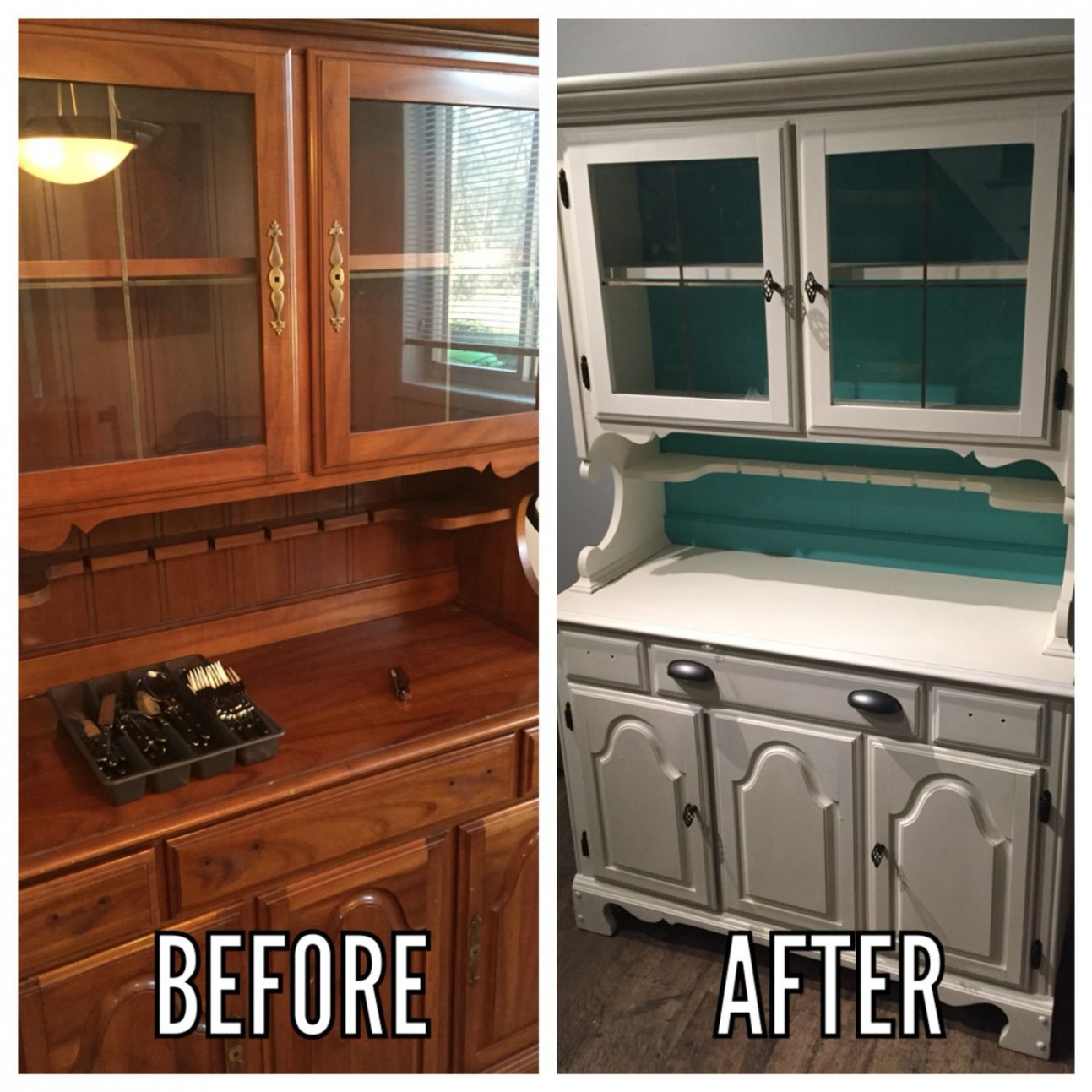 My Great Grandmothers China Cabinet Before And After Annie Sloan ..
