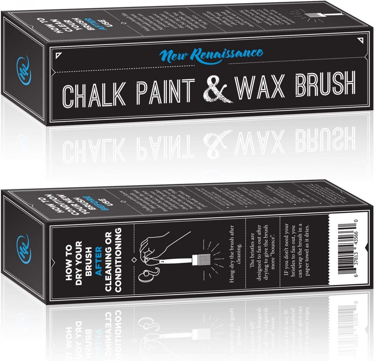 New Renaissance Professional Chalk Painting And Wax Brush, Large, Natural Bristles Annie Sloan Chalk Paint Reers Canada