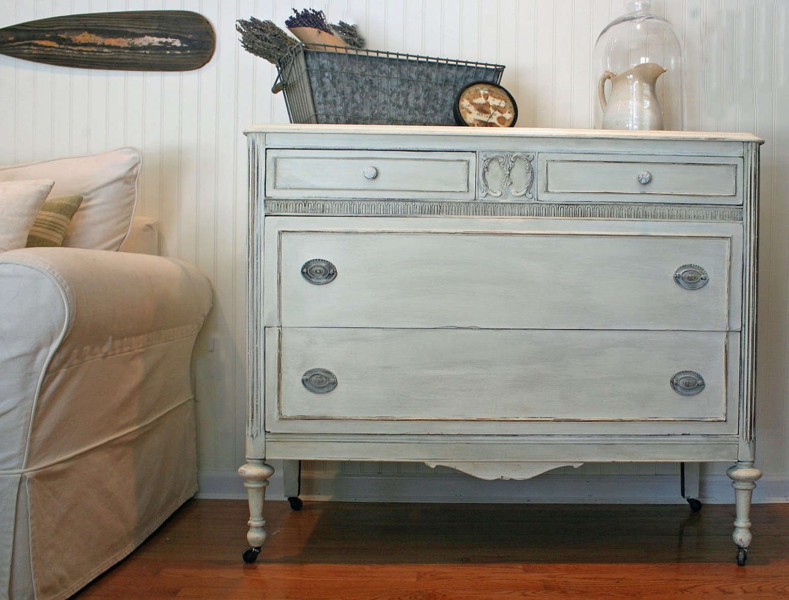Old White Followed By Clear Wax Tinted With Paris Grey | Furniture ..
