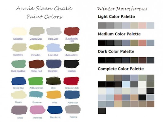 Olioboard Inspiration: Choosing Inspiring Winter Colors Annie Sloan Chalk Paint Waar Te Koop